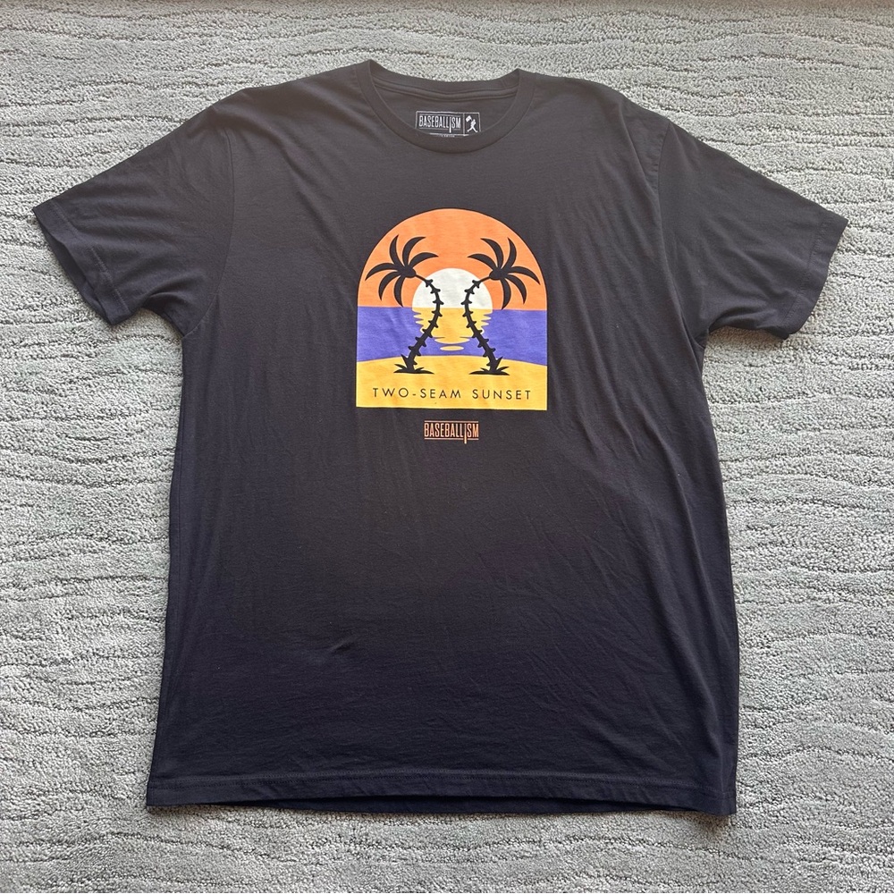 Baseballism, Two-Seam Sunset, T-Shirt, XL